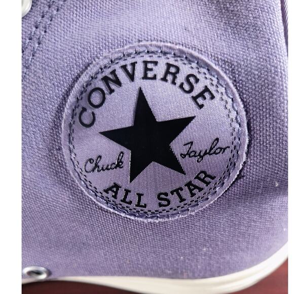 Converse Chuck Taylor All Star Lift Platform Sneakers Wmn's Sz 6.5 Purple Beaded - Picture 2 of 16